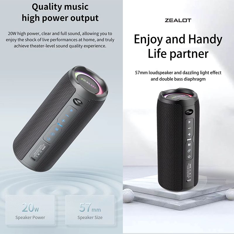 S49 Pro 3600mah Tws Wireless Bluetooth Speaker Original Loud Bass Portable Ipx6 Waterproof Speakers With Rgb Light Tf Wq16831457 Widq (1)