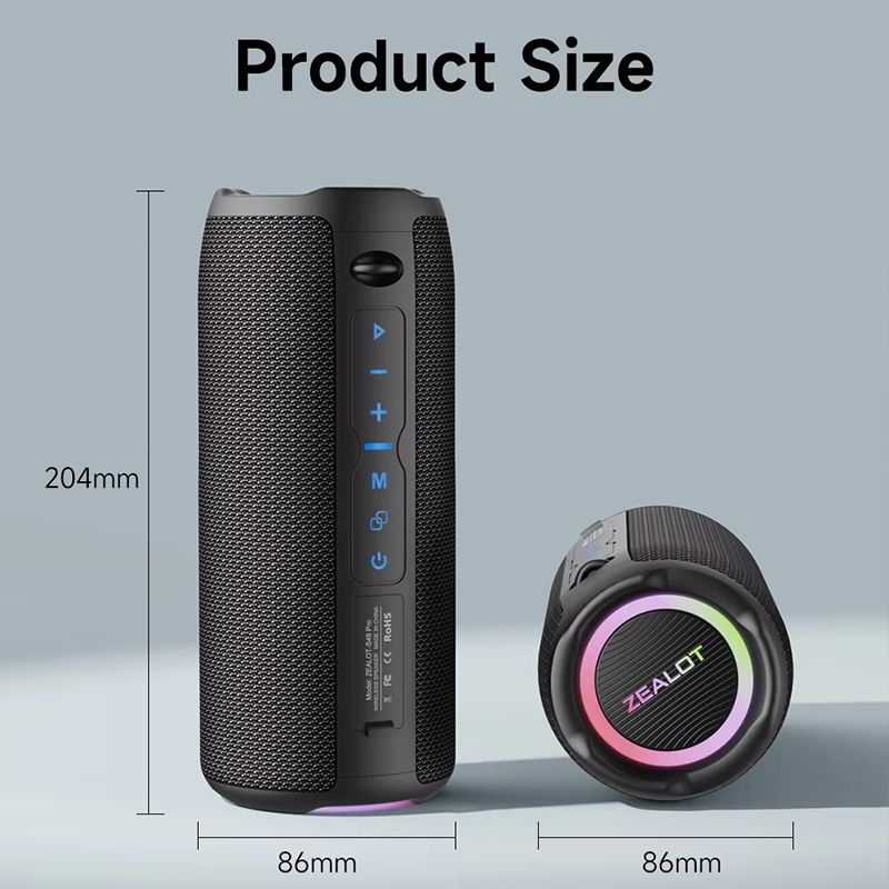 S49 Pro 3600mah Tws Wireless Bluetooth Speaker Original Loud Bass Portable Ipx6 Waterproof Speakers With Rgb Light Tf Wq16831457 Widq (1)