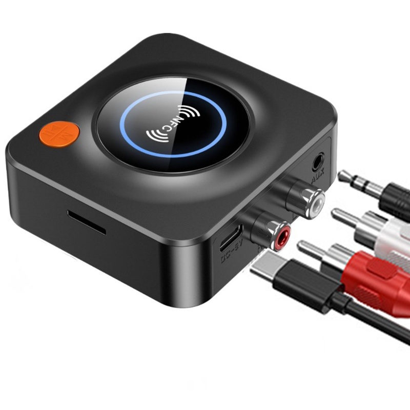 Smart Nfc Bluetooth Receiver One Touch Nfc Pairing Bluetooth 5.1 Tf Card Aux Coax Output Lossless Sound Car Wireless Audio Adapter Wq16831783 Widq.com