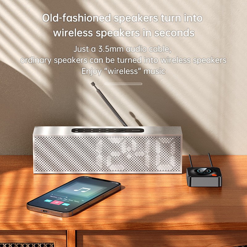 Smart Nfc Bluetooth Receiver One Touch Nfc Pairing Bluetooth 5.1 Tf Card Aux Coax Output Lossless Sound Car Wireless Audio Adapter Wq16831783 Widq.com