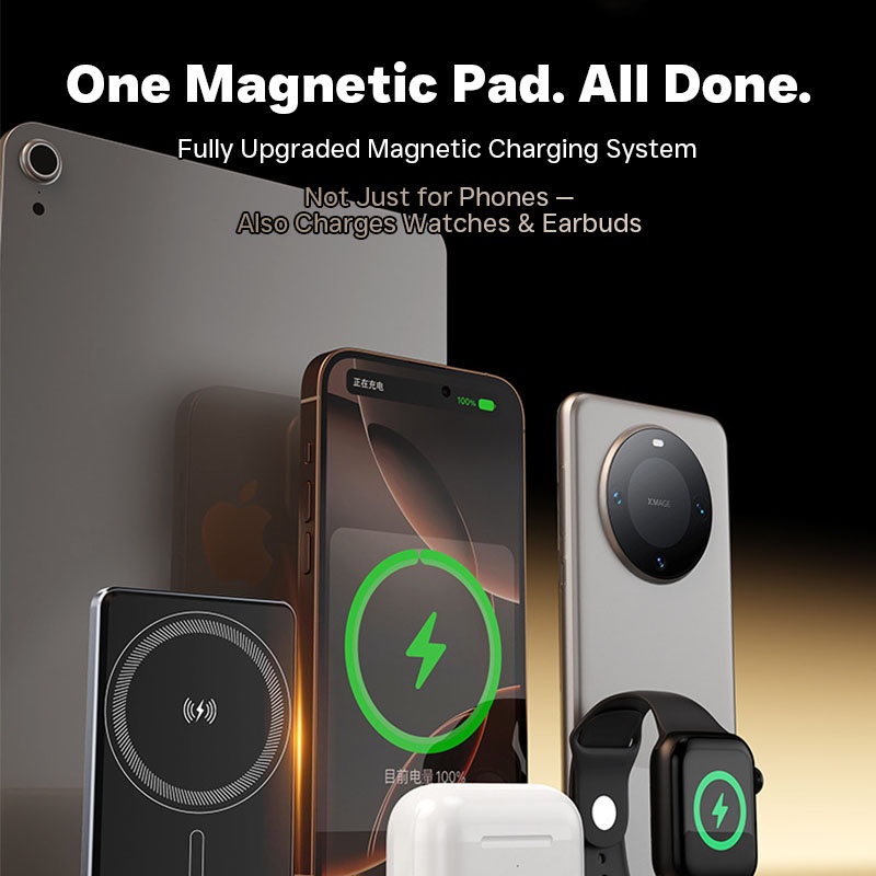 Ultra Thin Magnetic Wireless Power Bank With Stand 10000mah 5000mah Aluminum Design Led Display 20w Pd Fast Charging 15w Magnetic Wireless Charger Wq16831795 Widq.com