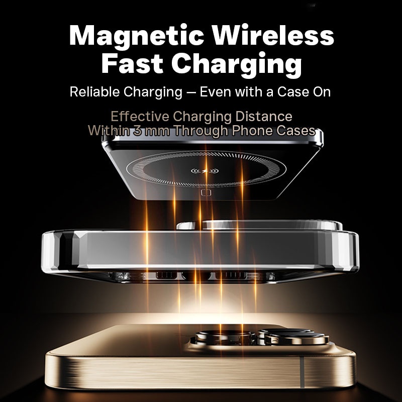 Ultra Thin Magnetic Wireless Power Bank With Stand 10000mah 5000mah Aluminum Design Led Display 20w Pd Fast Charging 15w Magnetic Wireless Charger Wq16831795 Widq.com