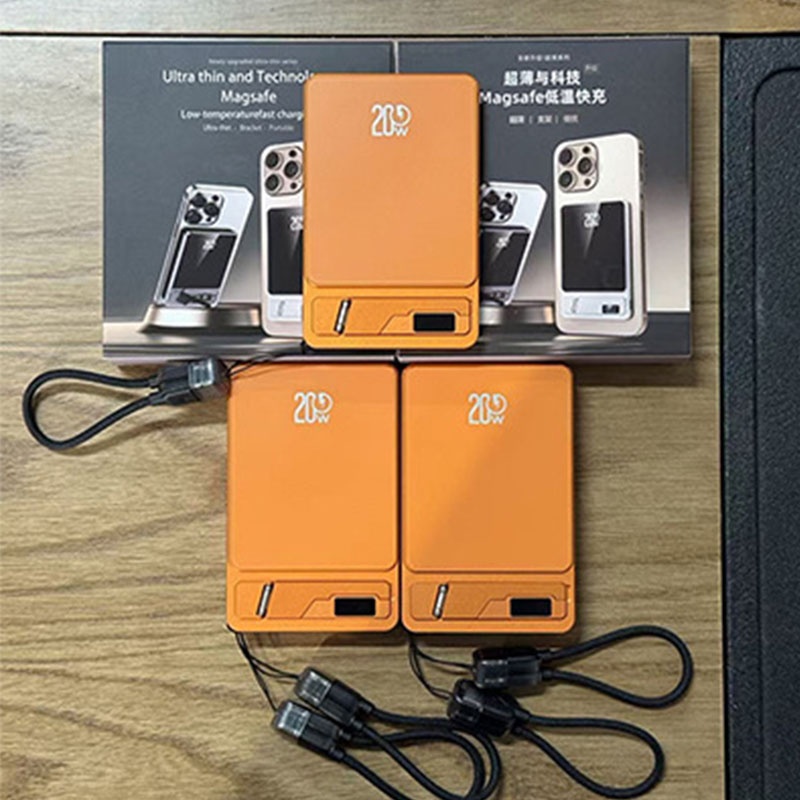 Ultra Thin Magnetic Wireless Power Bank With Stand 10000mah 5000mah Aluminum Design Led Display 20w Pd Fast Charging 15w Magnetic Wireless Charger Wq16831795 Widq.com