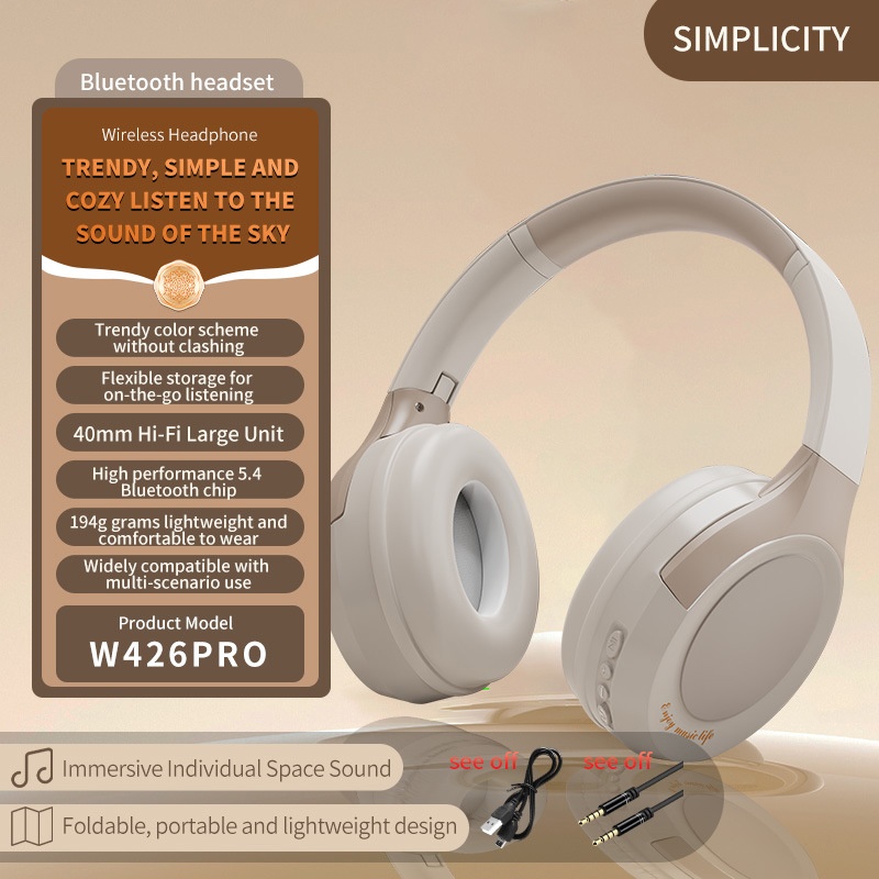 Wireless Bluetooth Headphones With Hi Fi 40mm Drivers Anc Foldable Over Ear 20h Playtime 200mah Battery Bluetooth 5.4 Cordless Headset Wq16831733 Widq.com